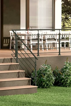 Sogem Kit garde-corps pour pose à plat Cala anthracite ral 7017- Garde-Corps, Balustrade
