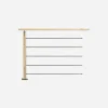 Kordo Kit garde-corps sapin 1m pose à plat, Graphit- Garde-Corps, Balustrade