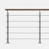 Kordo Garde-Corps, Balustrade<Kit garde-corps silver avec main courante Kebony 2m pose à plat, Opalu