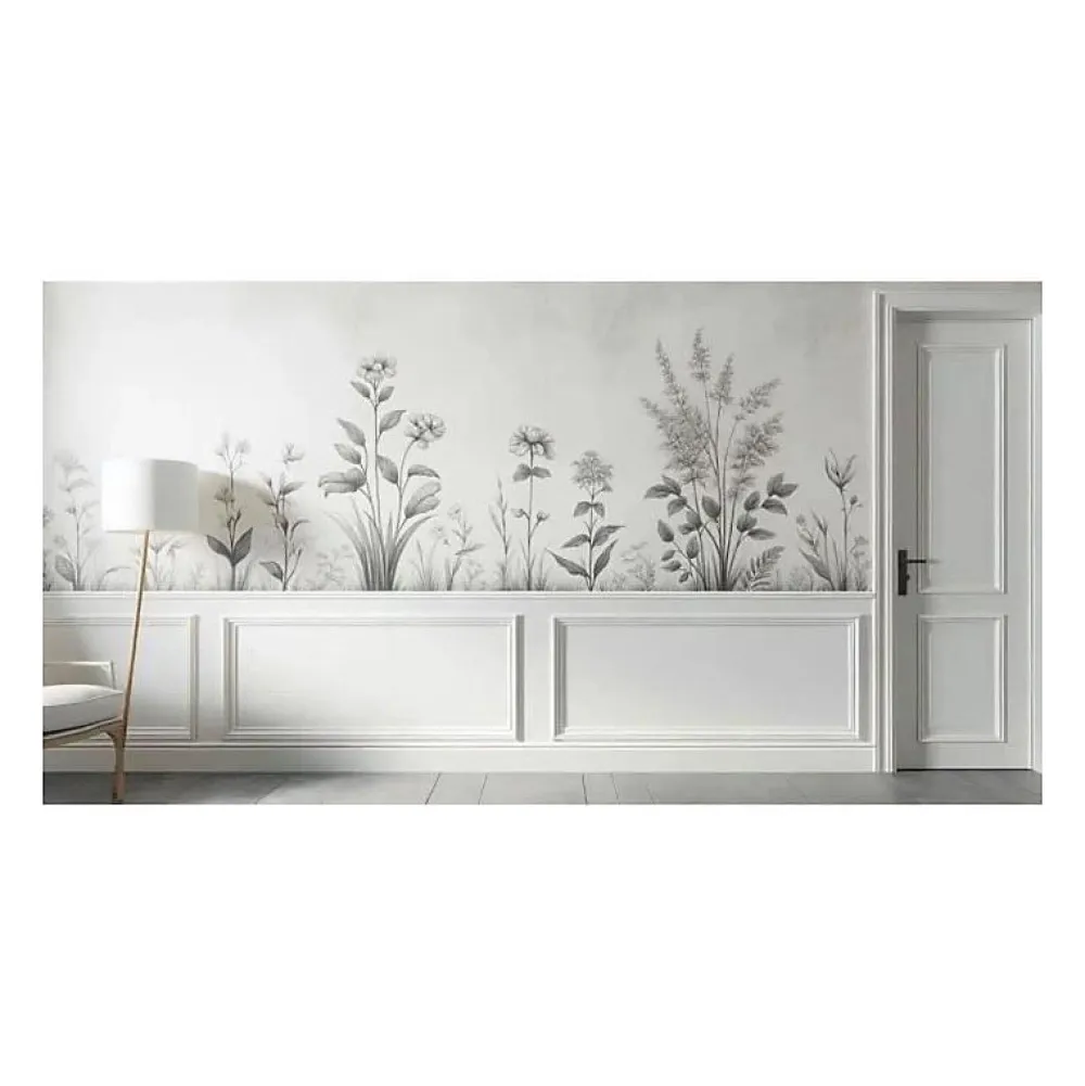 Nordlinger Pro Moulure<Kit moulure décor 2 - 370 à 400cm - Moulure murale bois pour soubassement