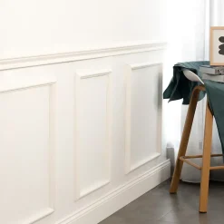 Woodbord Moulure<Kit Moulures Murales en Bois de Pin Merkusii - 600x600mm - Moulure de Soubassement