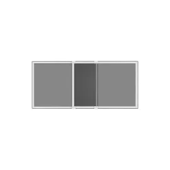 Volet-Moustiquaire Kit moustiquaire extensible H 70 cm x L 100 cm alu blanc sans perçage- Moustiquaire Pour Fenêtre