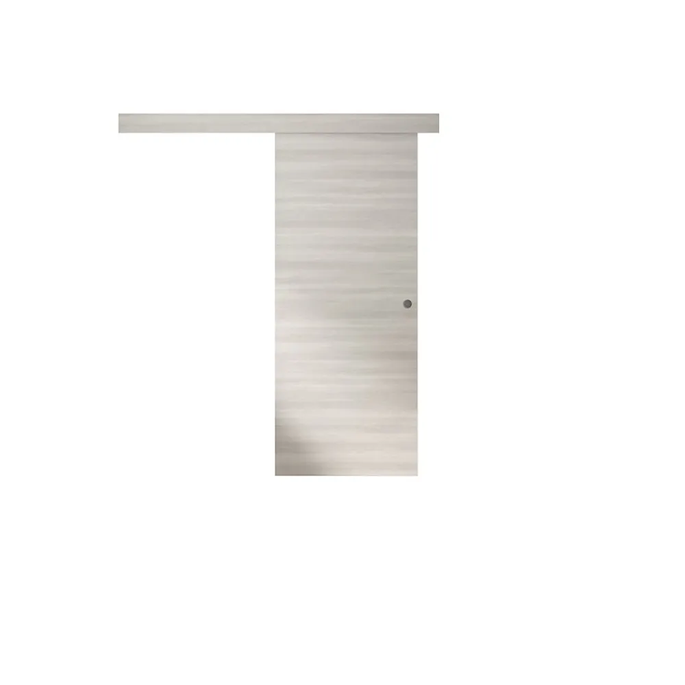 Optimum Porte Coulissante<Kit Optirail Bilbao 2, Porte Coulissante, rail et bandeau Cache-Rail Mdf Revêtu 204 x 83 x 3,6 cm 204 x 83 x 3,6 cm