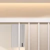 Optimum Kit porte coulissante en applique Atelier blanc cadre en aluminium et verre transparent H 204 x 83 x 3,6 cm H 204 x 83 x 3,6 cm- Porte Coulissante
