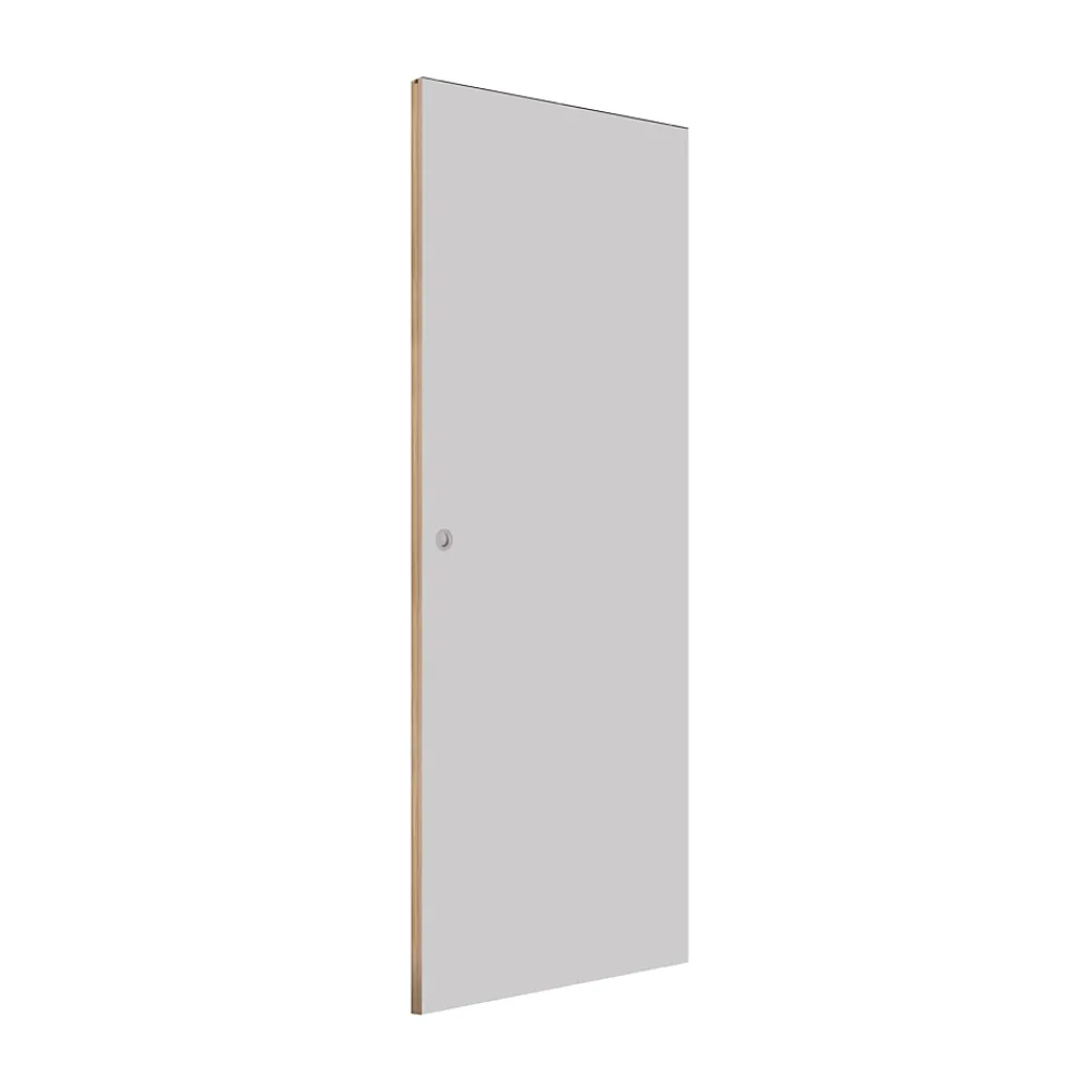 Optimum Kit porte coulissante MDF prêt à peindre 83 cm + Rail- Porte Coulissante