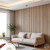 Decoparisienne Kit tasseaux adhésif chêne naturel - Gabarit de pose offert - Surface de 2,4 M2 - Panneau tasseau sur-mesure- Panneau Tasseau Bois