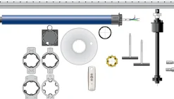 Somfy Kit volet roulant motorise Roller drive 250 x 200 2401062 Roller Drive- Volet Roulant