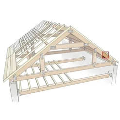 Lambourde traitée 63 x 38 mm, L.3 m classe 2- Bois De Charpente