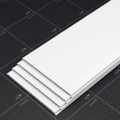 Tecnoprofils Lambris Mural<Lambris PVC 250 mm - Lot de 4 Lames - Blanc
