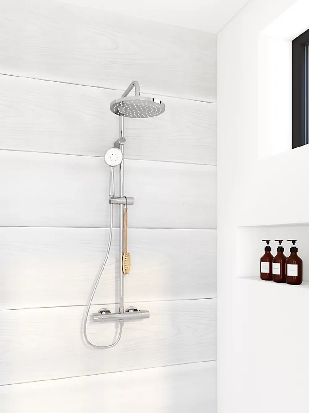 Grosfillex Lambris Mural<Lambris pvc Evolution 3000 blanc cérusé (vendu à la botte)