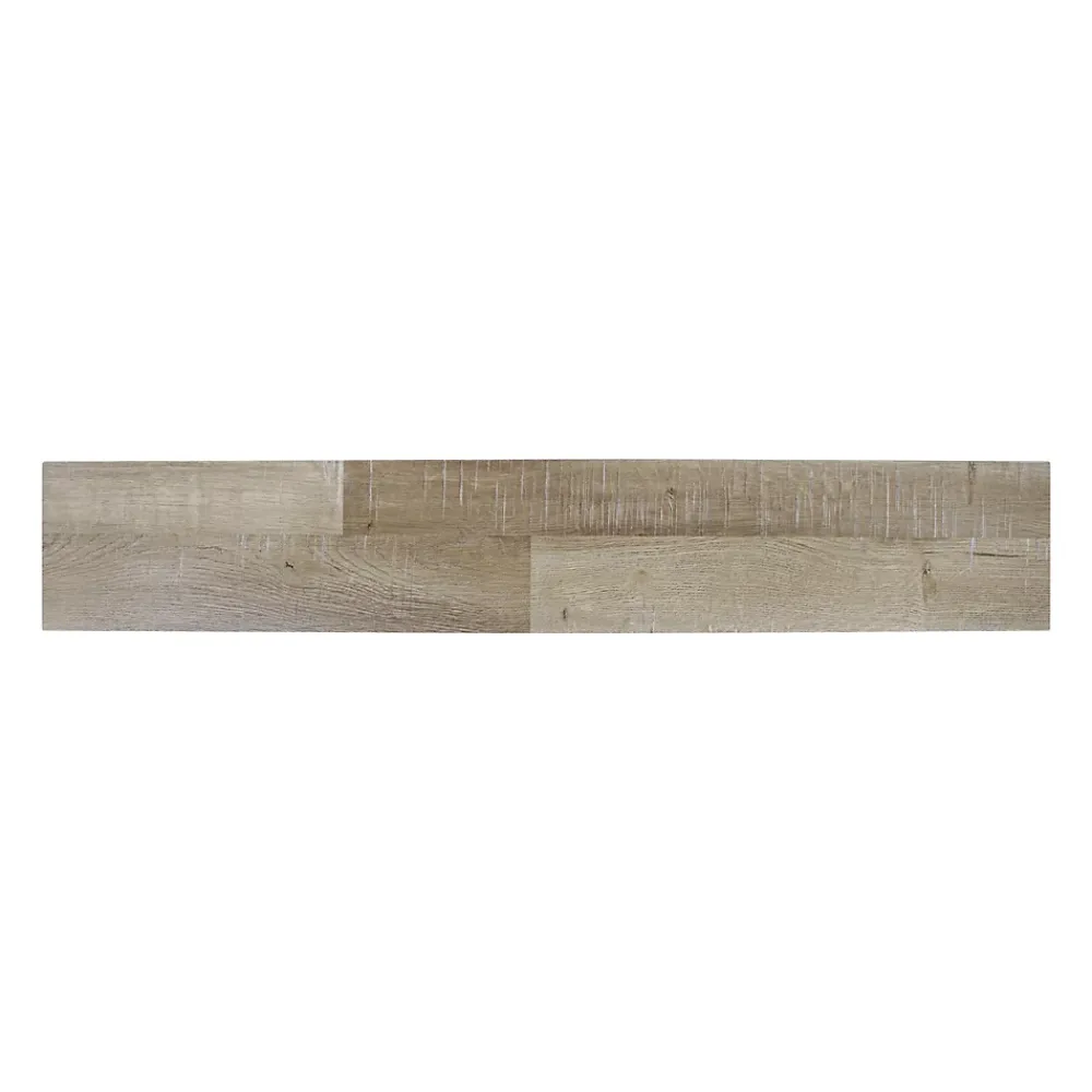 GoodHome Dalle Et Lame Pvc<Lame PVC adhésive Poprock décor bois brun rustique 15,2 x 91,4 cm