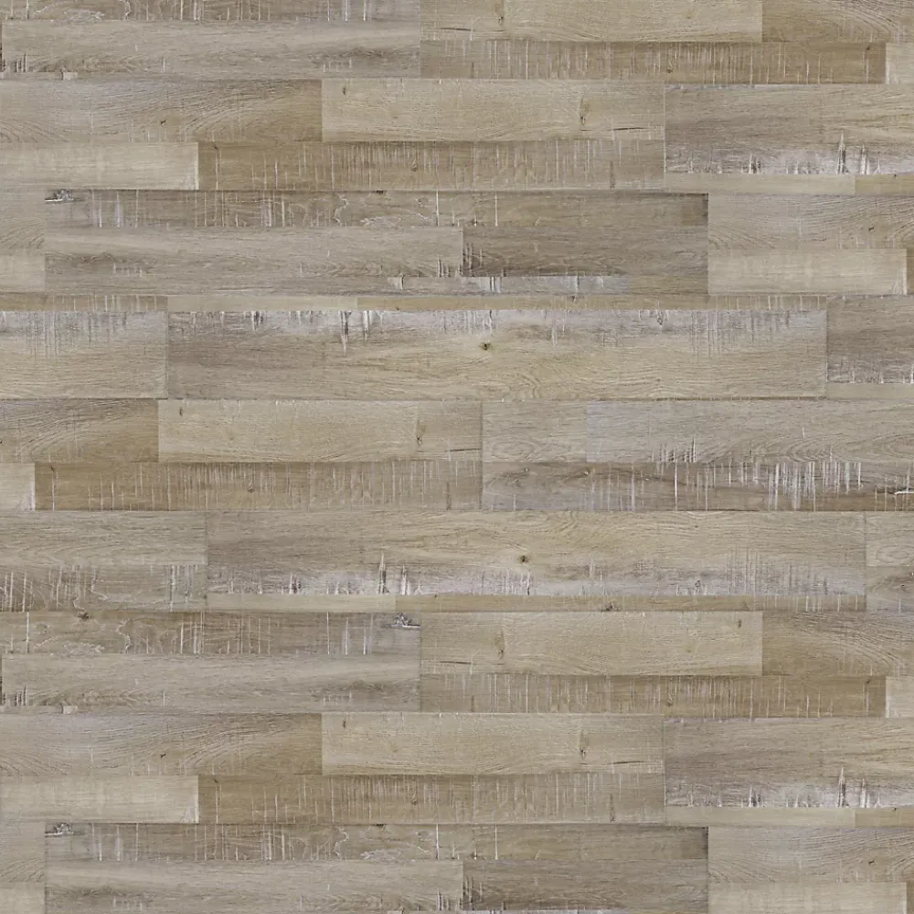 GoodHome Dalle Et Lame Pvc<Lame PVC adhésive Poprock décor bois brun rustique 15,2 x 91,4 cm