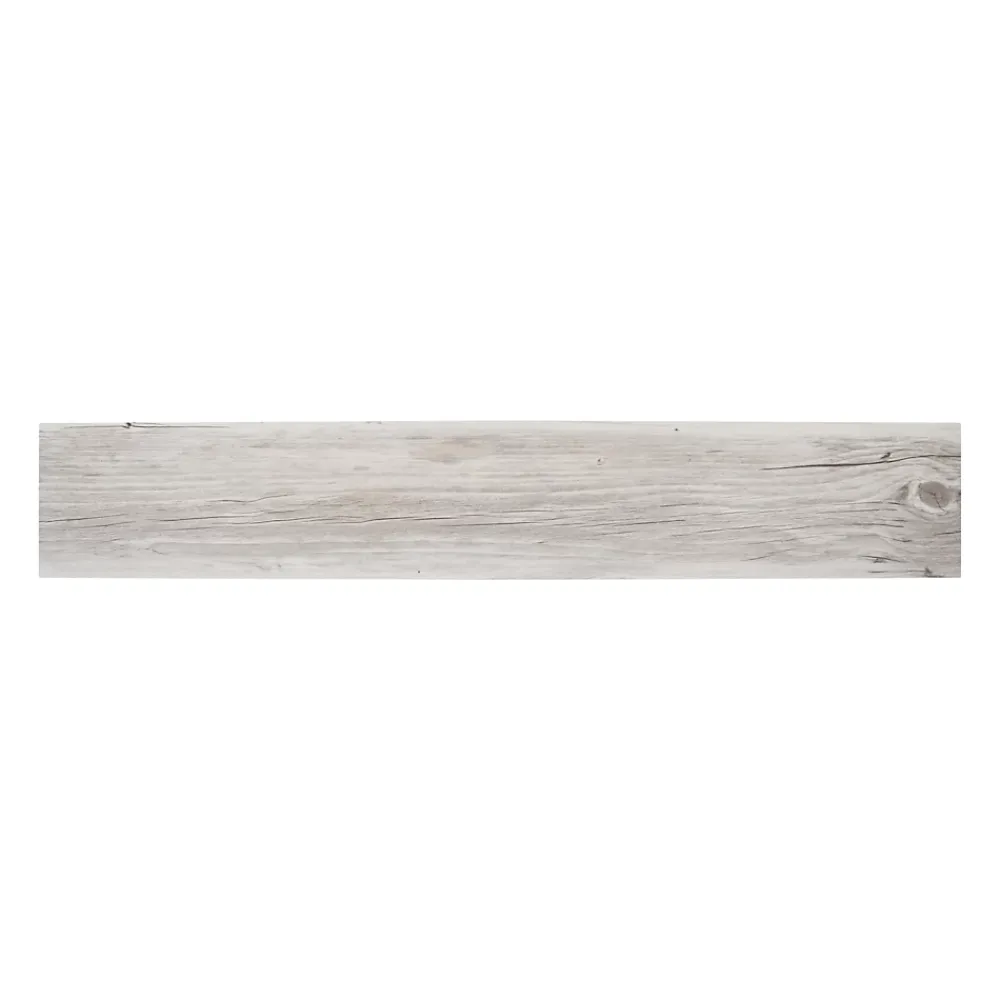 GoodHome Dalle Et Lame Pvc<Lame PVC adhésive Poprock blanc 15,2 x 91,4 cm