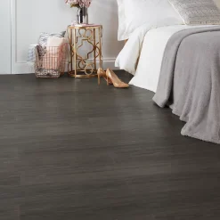 GoodHome Dalle Et Lame Pvc<Lame PVC adhésive PopRock Bois gris foncé 15 x 91 cm (vendue au carton)