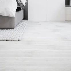 GoodHome Dalle Et Lame Pvc<Lame PVC adhésive PopRock Bois blanc 15 x 91 cm (vendue au carton)