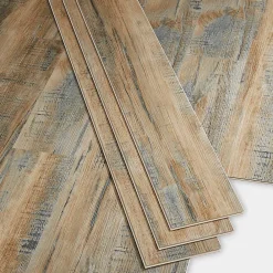 GoodHome Dalle Et Lame Pvc<Lame PVC clipsable Baila décor bois brun vintage L. 122 x l. 15 cm