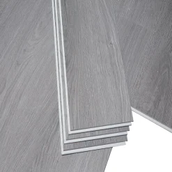 GoodHome Dalle Et Lame Pvc<Lame PVC clipsable Baila chêne gris L. 122 x l. 15 cm