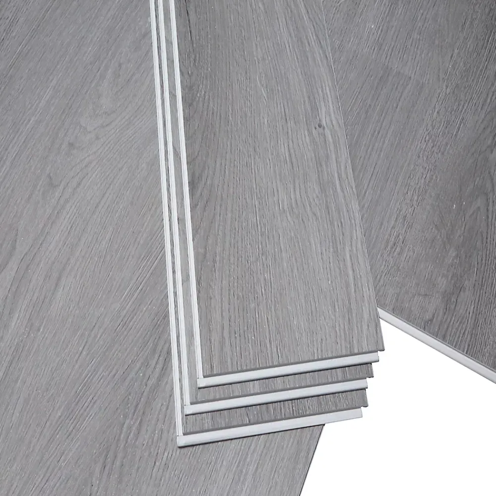 GoodHome Dalle Et Lame Pvc<Lame PVC clipsable Baila chêne gris L. 122 x l. 15 cm