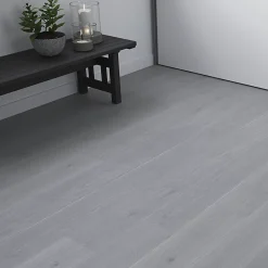 GoodHome Dalle Et Lame Pvc<Lame PVC clipsable Baila chêne gris L. 122 x l. 15 cm