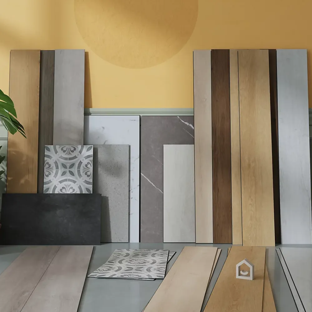 GoodHome Lame PVC clipsable effet bois blond L.121,9 x l.17,8 cm x ép.4,5 mm, Mambo- Dalle Et Lame Pvc