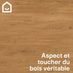 GoodHome Lame PVC clipsable effet bois blond L.121,9 x l.17,8 cm x ép.4,5 mm, Mambo- Dalle Et Lame Pvc