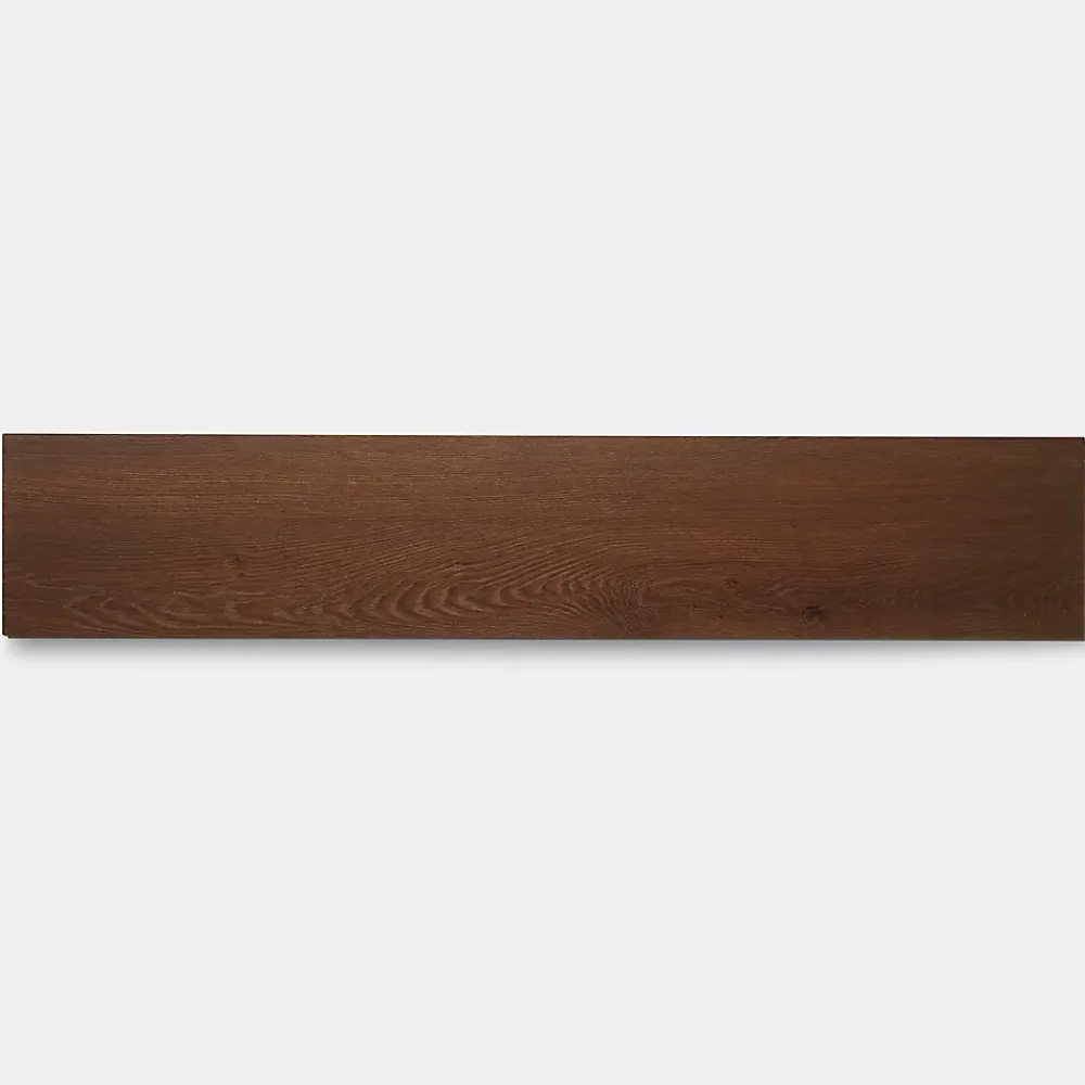 GoodHome Dalle Et Lame Pvc<Lame PVC clipsable Gospel bois brun 22,8 x 122 cm (vendue au carton)