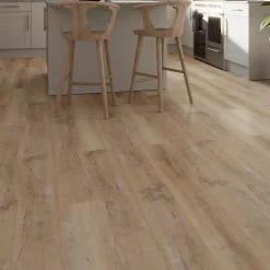 GoodHome Lame PVC clipsable Mambo 124x19 cm décor bois naturel vintage (vendue au carton)- Dalle Et Lame Pvc