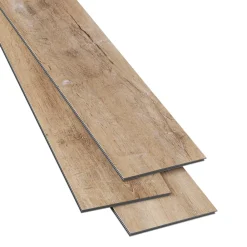 GoodHome Lame PVC clipsable Mambo 124x19 cm décor bois naturel vintage (vendue au carton)- Dalle Et Lame Pvc