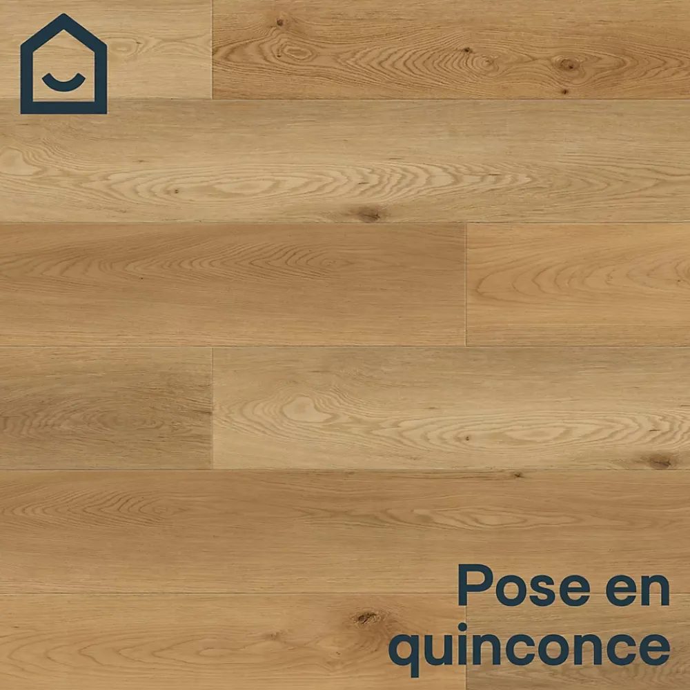 GoodHome Dalle Et Lame Pvc<Lame PVC clipsable Mambo plus 18x122 cm blond avec sous-couche intégrée (vendue au carton)