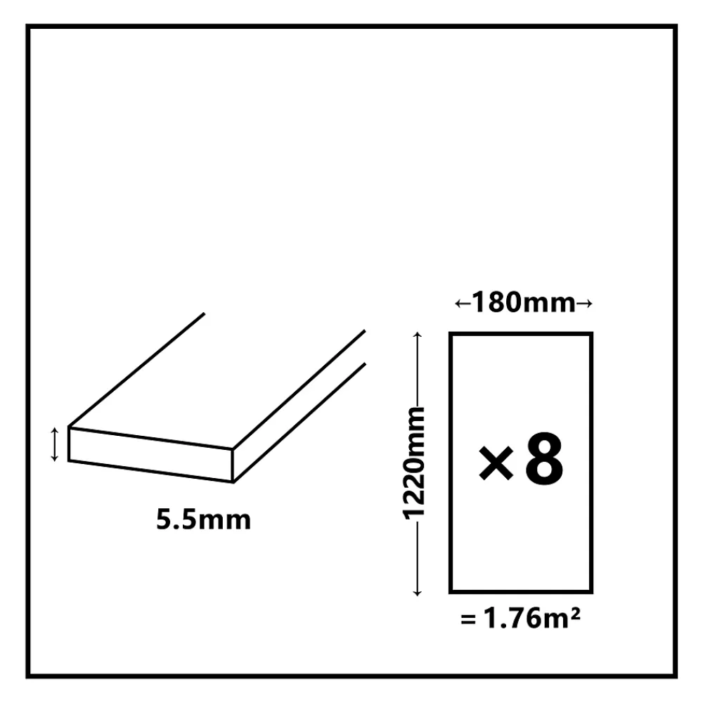 GoodHome Dalle Et Lame Pvc<Lame PVC clipsable Mambo plus 18x122 cm blond avec sous-couche intégrée (vendue au carton)