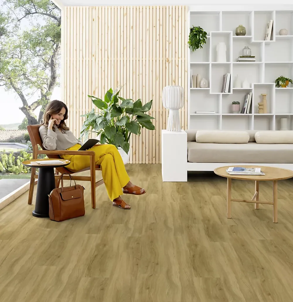 Gerflor Lame PVC clipsable Senso Clic 3 bois miel 21,2 x 123,9 cm, (vendue au carton)- Dalle Et Lame Pvc