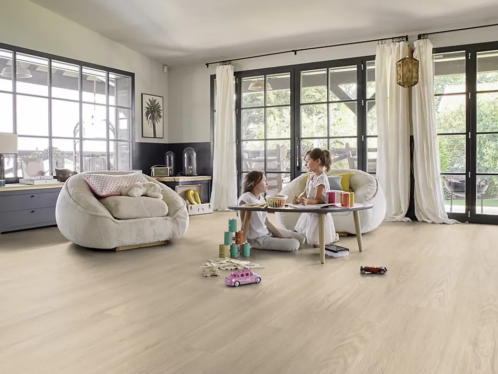 Gerflor Lame PVC clipsable Senso Clic Premium Rigide acoutisque bois clair 22,9 x 149,2 cm, (vendue au carton)- Dalle Et Lame Pvc