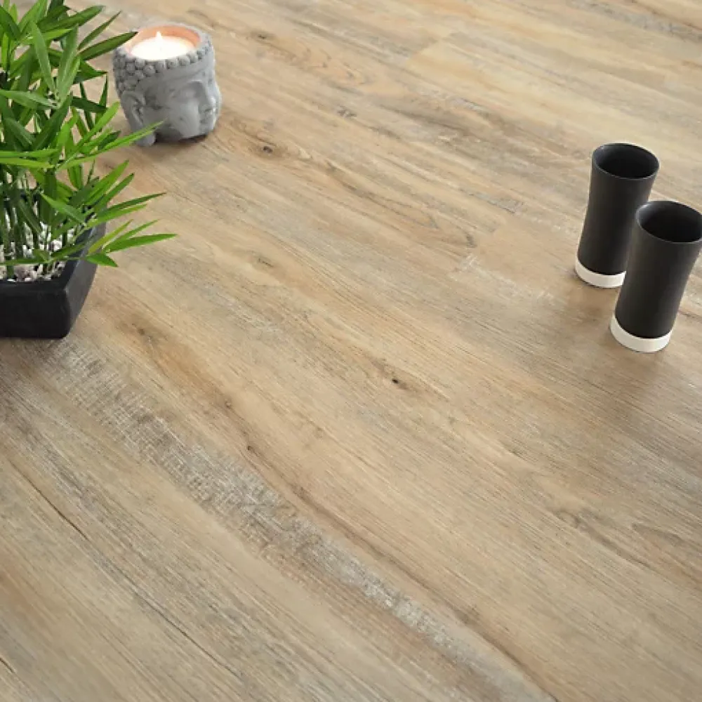 Décoweb Lame sol vinyle rigide Performance - Clic 5G - Parquet Chêne Vieilli - Paquet de 1,76 m²- Dalle Et Lame Pvc
