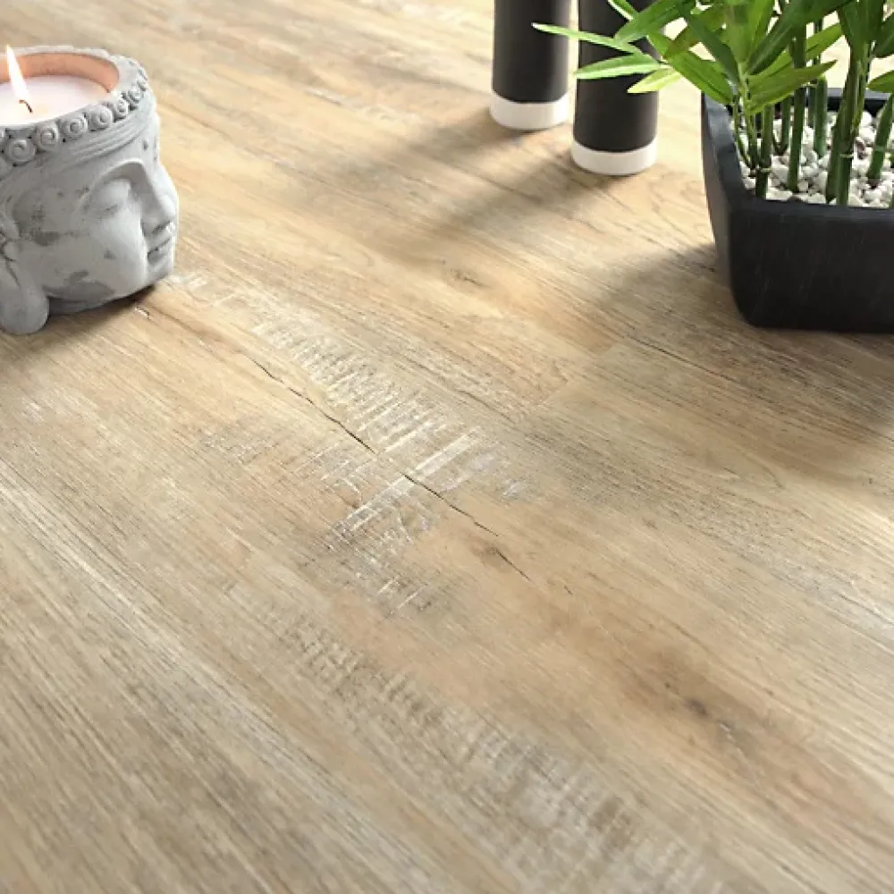 Décoweb Lame sol vinyle rigide Performance - Clic 5G - Parquet Chêne Vieilli - Paquet de 1,76 m²- Dalle Et Lame Pvc