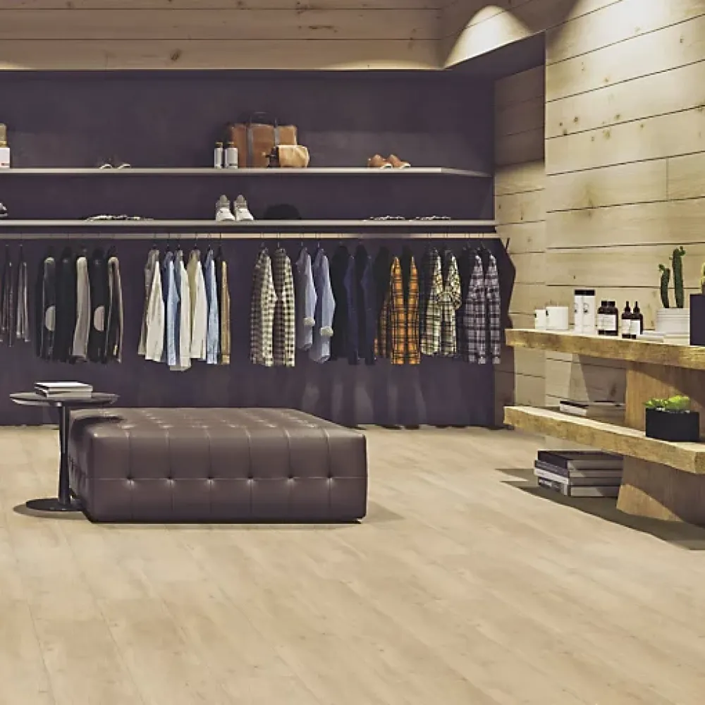 Gerflor Lame vinyle - Creation 55 rigid acoustic à clipser - spécial rénovation - Twist - Paquet de 1,73 m²- Dalle Et Lame Pvc