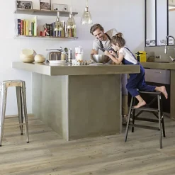 Gerflor Lame vinyle - Creation 40 rigid acoustic à clipser - Longboard - Paquet de 2 m²- Dalle Et Lame Pvc
