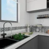 GoodHome Listel Carrelage<Listel 5 x 30 cm verre brillant gris