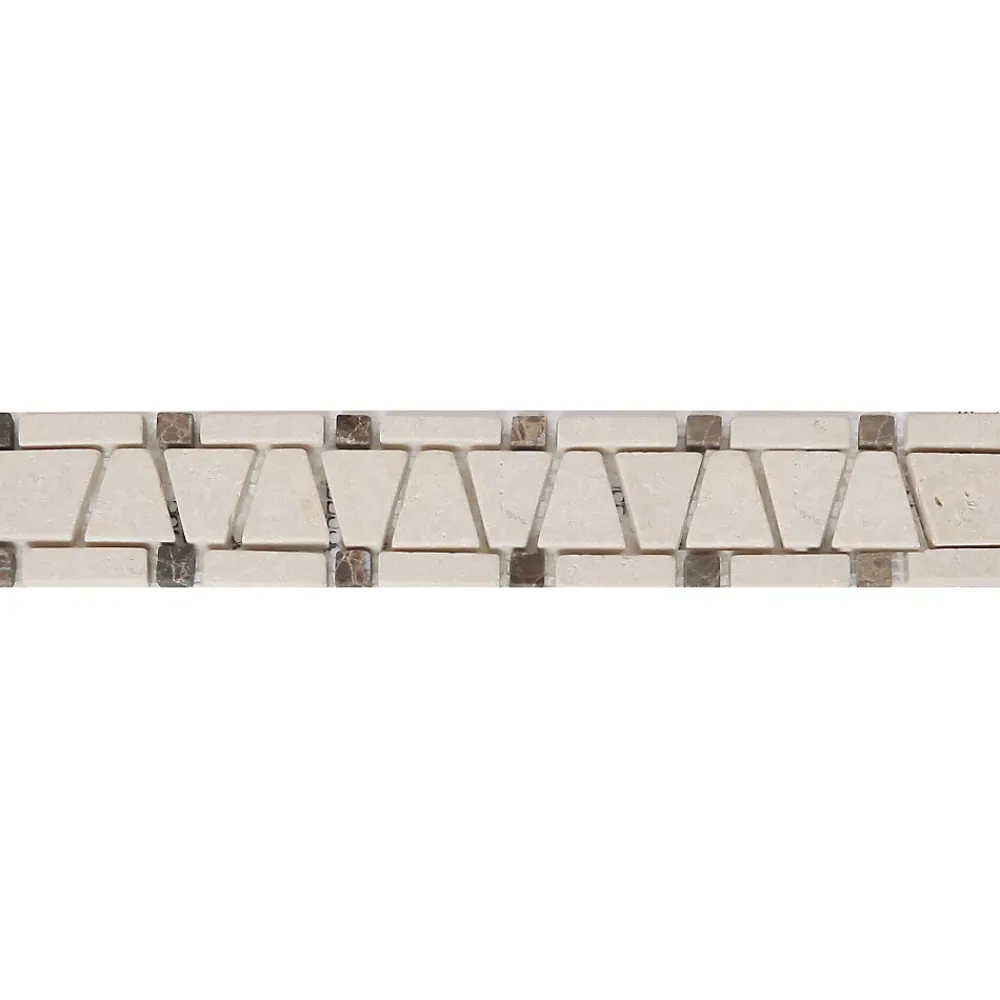 GoodHome Listel Carrelage<Listel beige 5x30cm Bizance