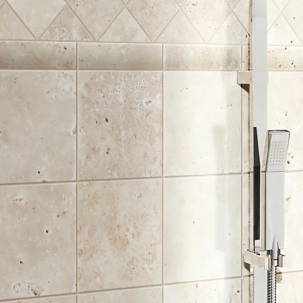 GoodHome Listel Carrelage|Travertin<Listel beige 2,5x20cm Travertino pierre naturelle
