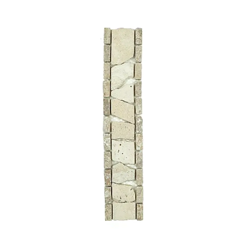 Albedo Pierre Listel En Travertin Mix - Carmenta 6X29,5X1 CM- Travertin