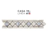 Casa Linéa LISTEL RENAISSANCE ROMA TRAVERTIN BLUE 1 PIÈCE 6 X 28,5 CM CASA LINEA- Travertin