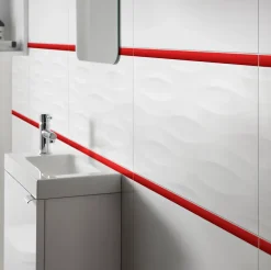 GoodHome Listel Carrelage<Listel rouge 2 x 60 cm Palmi