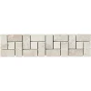 GoodHome Listel Travertin carré en pierre naturelle 31.5x6,7cm beige et ivoire- Listel Carrelage|Travertin