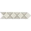 GoodHome Listel Carrelage|Travertin<Listel travertin pierre naturelle losanges beige marron 31.5 x 6,7 x ép. 0,8 cm
