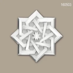 Profhome Élément décoratif 160503 Rosace diametre 9,1 cm- Moulure Et Rosace De Plafond