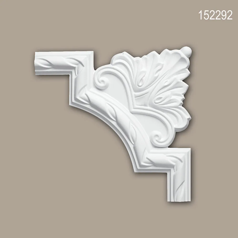 Profhome Élément de coin 152292 Élement décorative- Moulure Et Rosace De Plafond