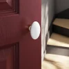 GoodHome Lot 2 boutons de porte ovale blanc l.4.2cm x h.6.5cm- Poignée De Porte