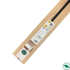 Forestea Panneau Tasseau Bois<Lot 2 de profils de finition chêne clair sur fond blanc 2500x36/41x20mm
