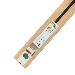 Forestea Panneau Tasseau Bois<Lot 2 de profils de finition chêne clair sur fond blanc 2500x36/41x20mm