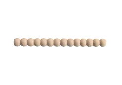 Decoparisienne Moulure<Lot 5 Moulures Décoratives Perle Brut - 100 x 1.2 cm - Bois de hêtre massif - Style Parisien - A peindre